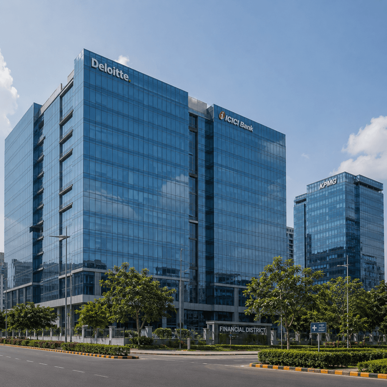 Corporate office campus in Hyderabad for employee transportation services