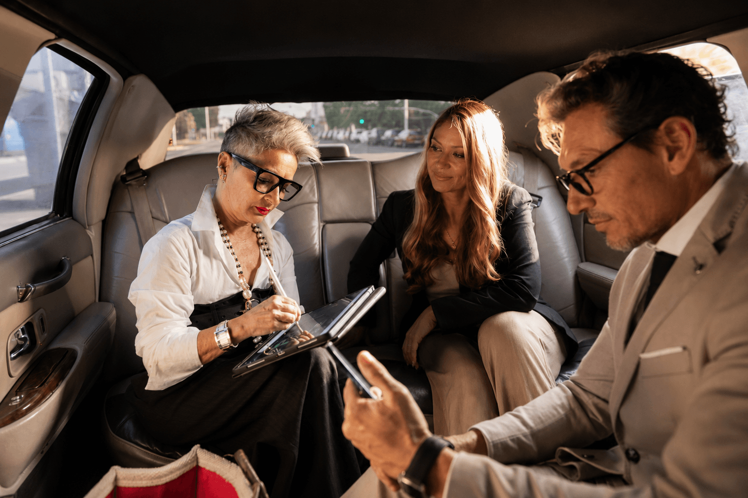 Executive transportation with a professional chauffeur and premium car.
