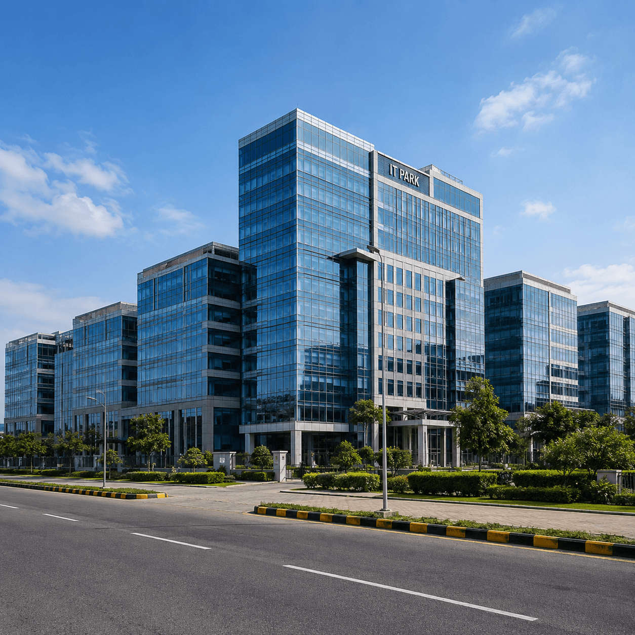 IT company campus in Hyderabad for employee transportation