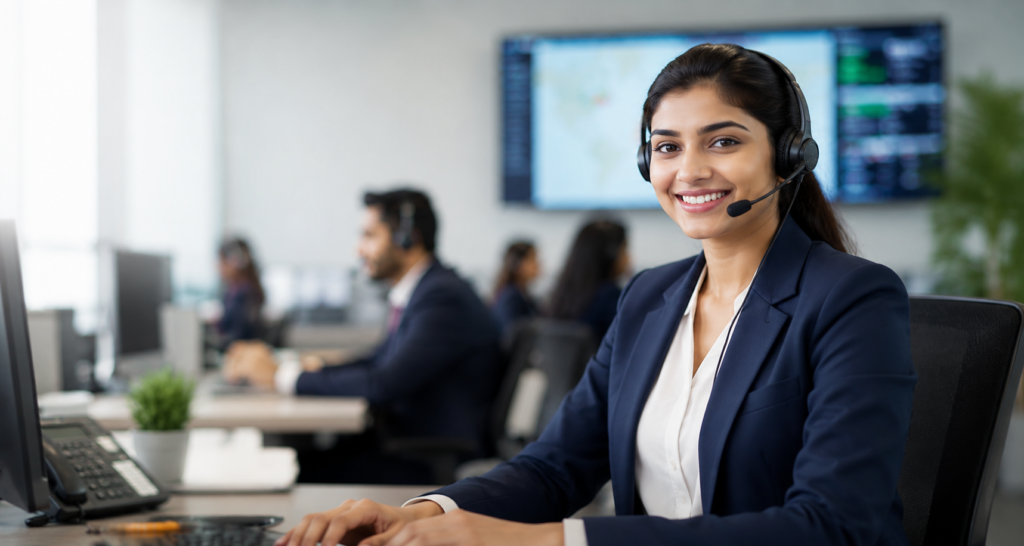 LN Mobility customer support executive assisting transportation enquiries in Hyderabad